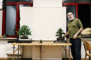 Esempio di esposizione bonsai nel tokonoma durante una lezione del Club