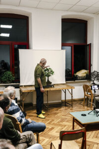 Esempio di esposizione bonsai nel tokonoma durante una lezione del Club
